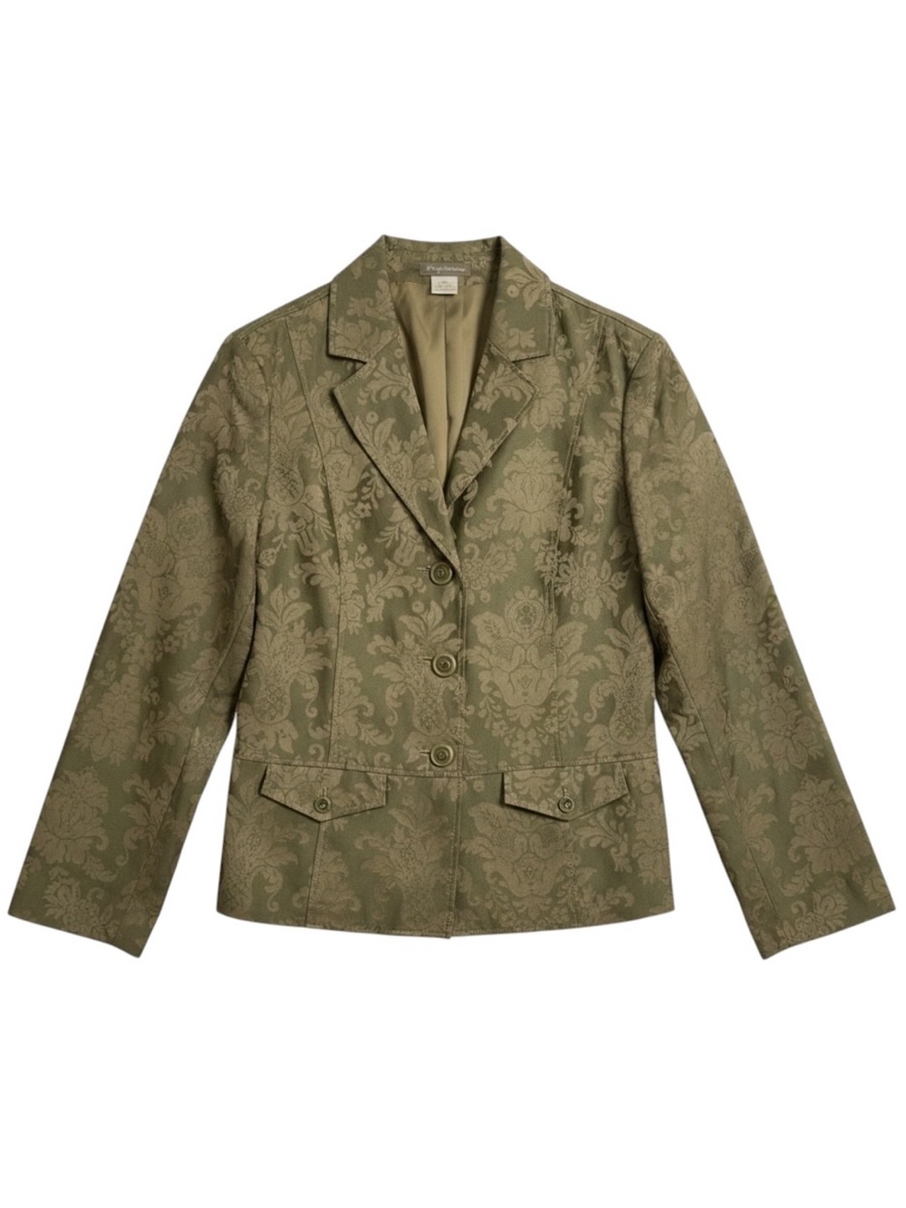 Tommy Bahama Olive Damask Jacquard Blazer Jacket NWT Size‎ XL Cotton Silk